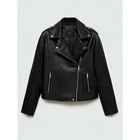 Liz Faux Leather Moto Jacket