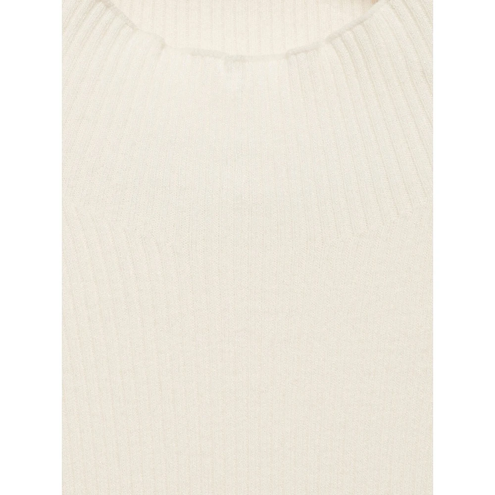 Depaul Contrast-Trim High-Neck Ribbed Sweater