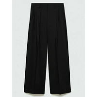 Chai Pleated Wide-Leg Pants