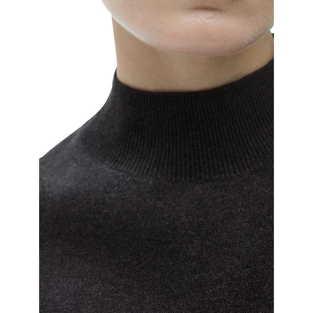 Tenacio Fine-Knit Mockneck Sweater