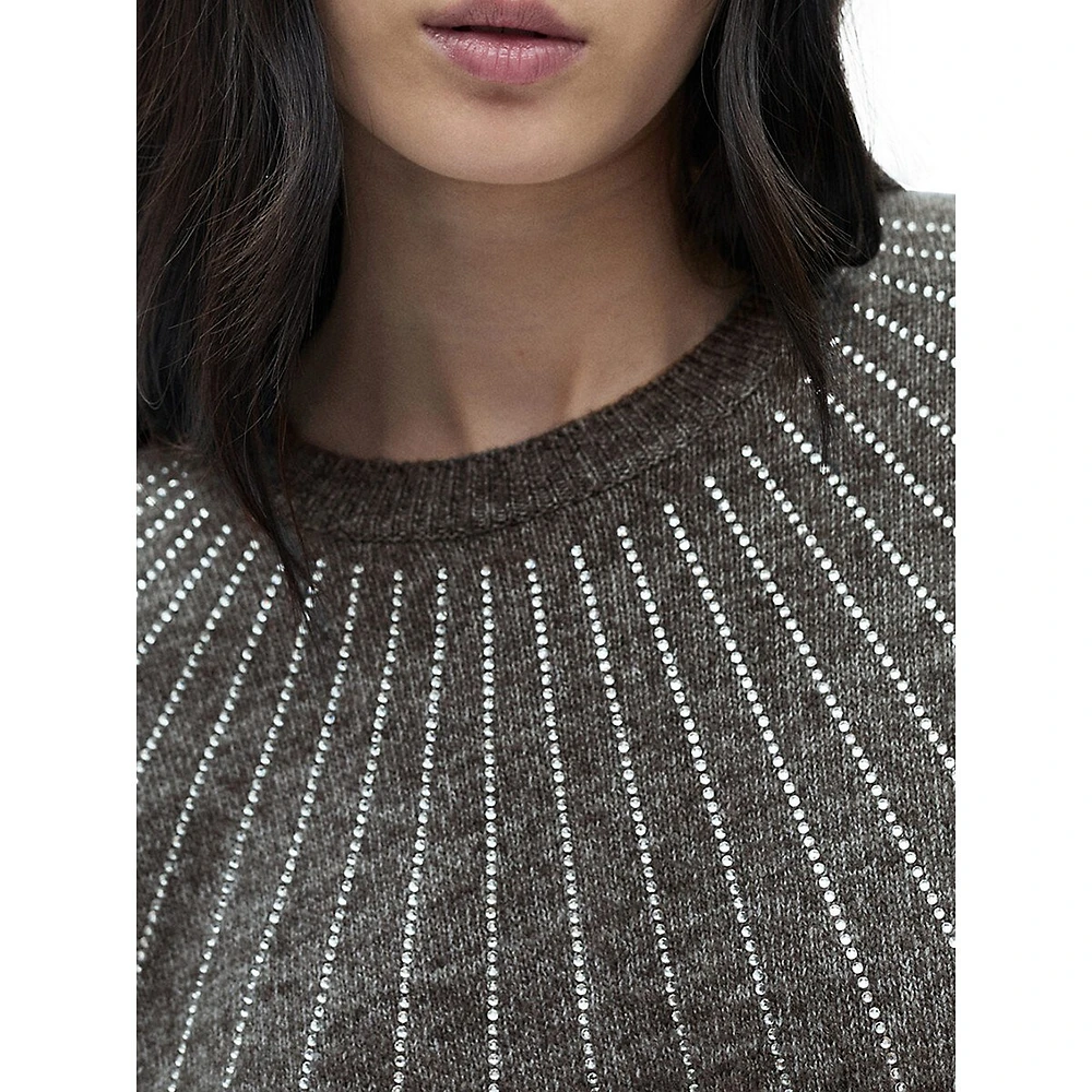 Escandal Glitter-Detail Sweater