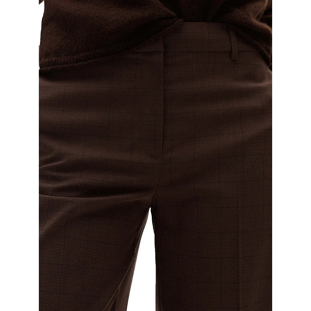 Charles Straight-Leg Plaid Dress Pants