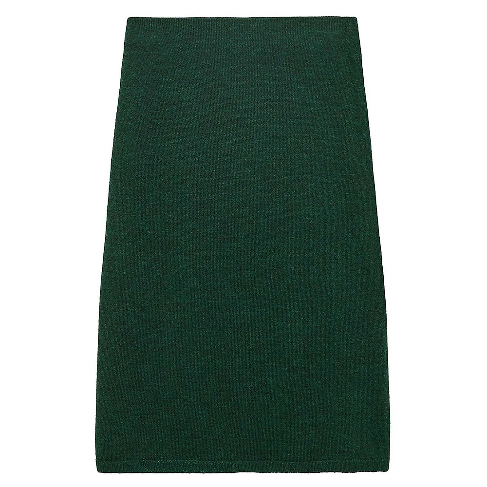 Eliote Fine-Knit Flared Midi Skirt