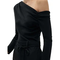 Dakota Asymmetrical One-Shoulder Mini Dress