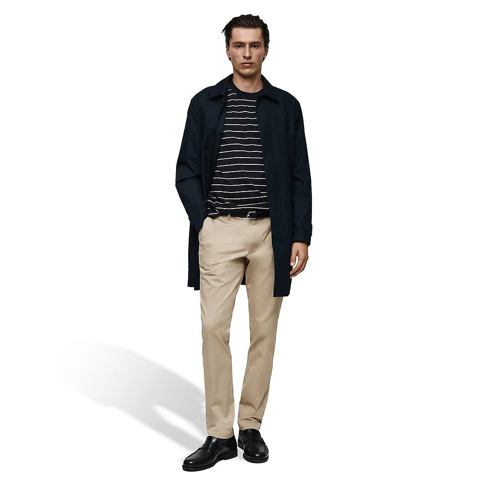Barna Slim-Fit Stretch-Cotton Pants