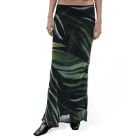 Donny Printed Illusion Maxi Skirt