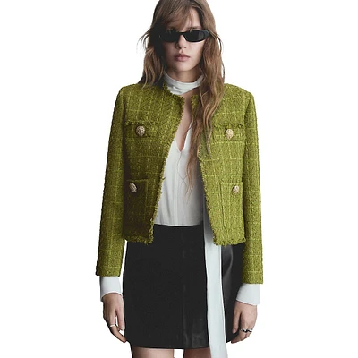 Tina Cropped Tweed Jacket