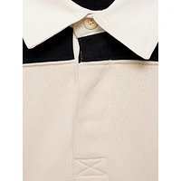 Cortes Striped Long-Sleeve Polo Shirt