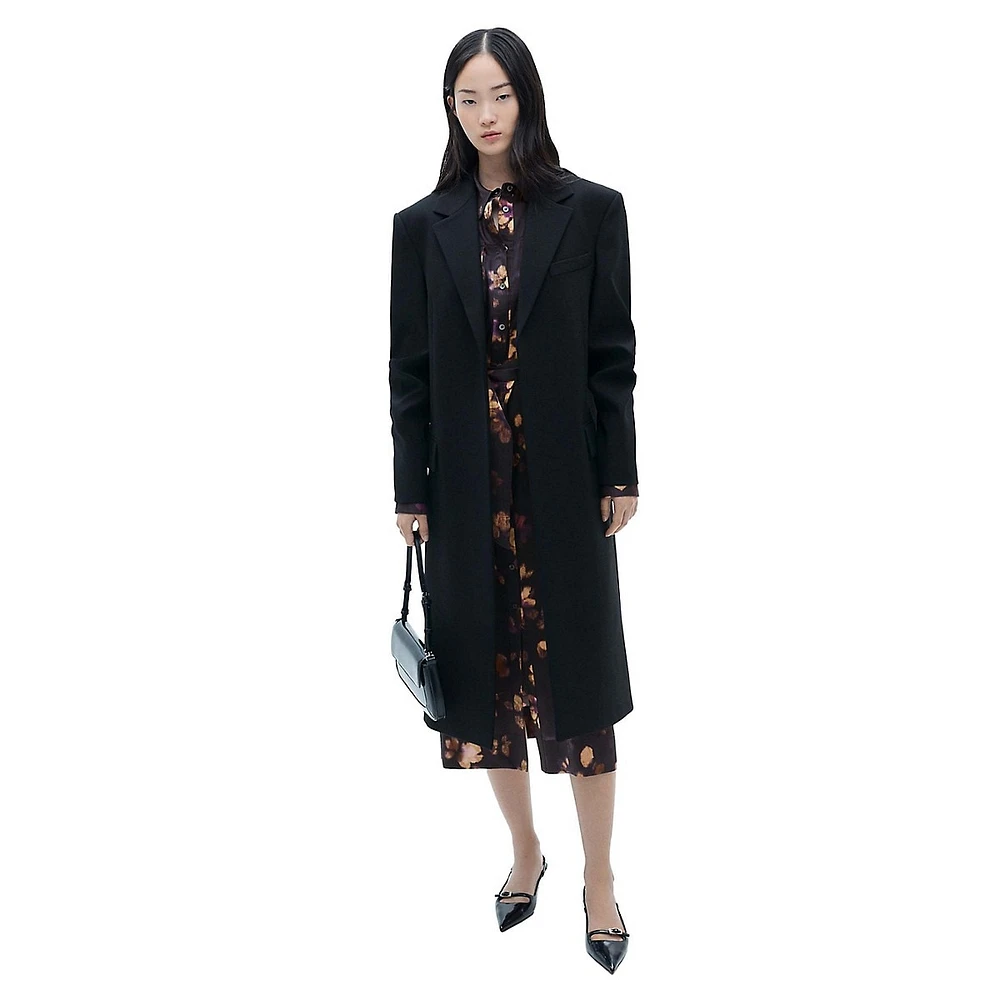 Bosco Printed Satin Shirt Dress