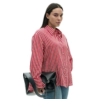 Nina Striped Button-Up Shirt
