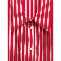 Nina Striped Button-Up Shirt