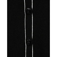 Ribbed V-Neck Cardigan