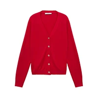 Cardigan à col en V mélange de Tencel