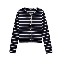 Porto Striped Crop Cardigan