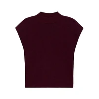 Slim-Fit Mock-Neck Fine-Knit Top