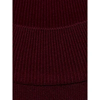 Slim-Fit Mock-Neck Fine-Knit Top