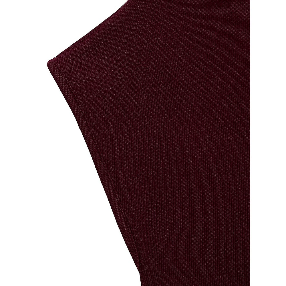 Slim-Fit Mock-Neck Fine-Knit Top
