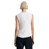 Faux Wrap Shell Top