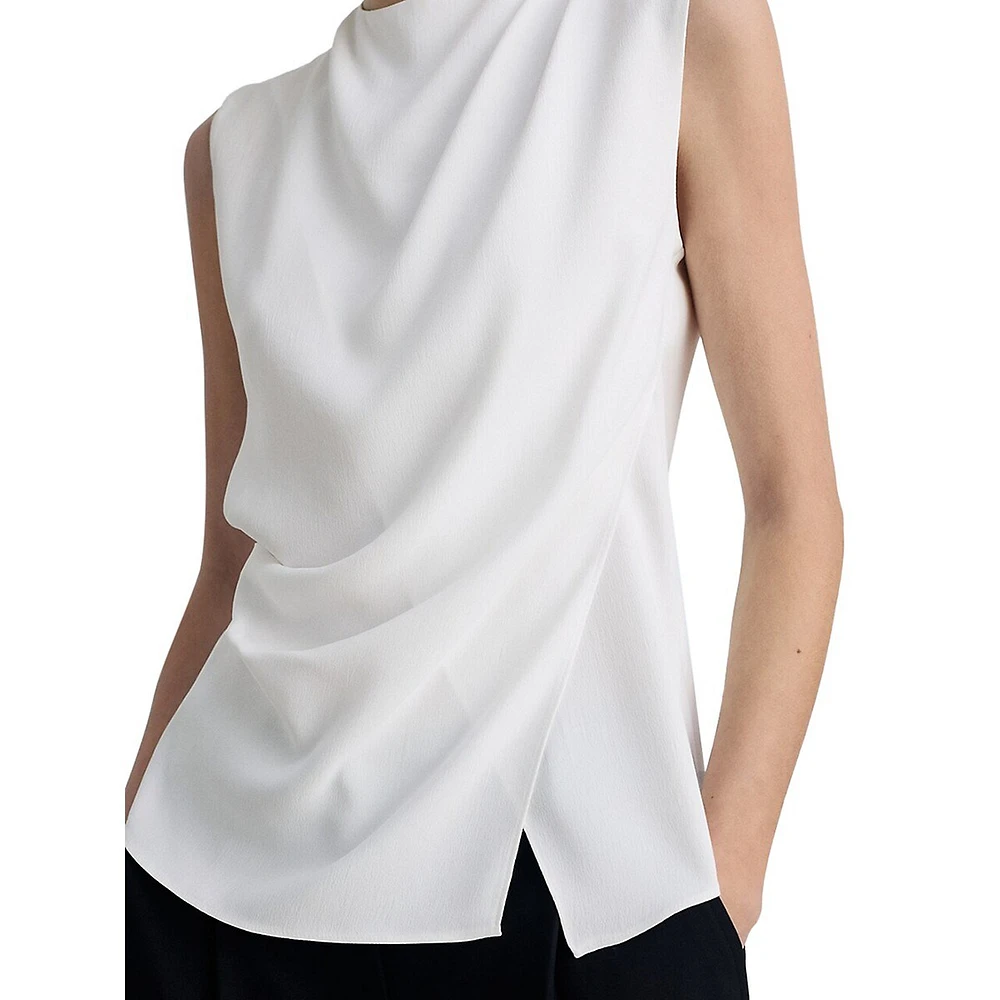 Faux Wrap Shell Top