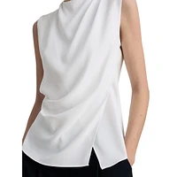 Faux Wrap Shell Top