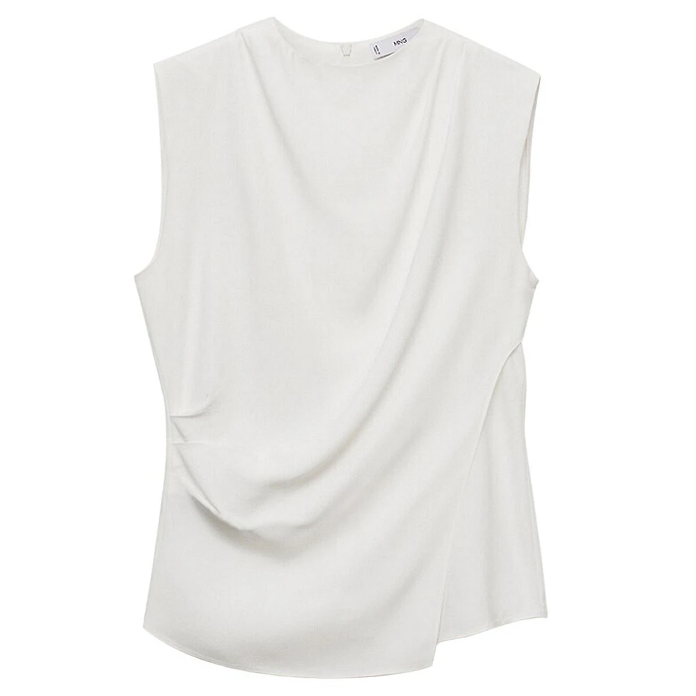 Faux Wrap Shell Top