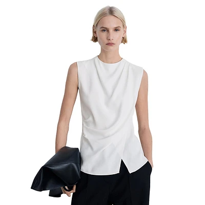 Faux Wrap Shell Top