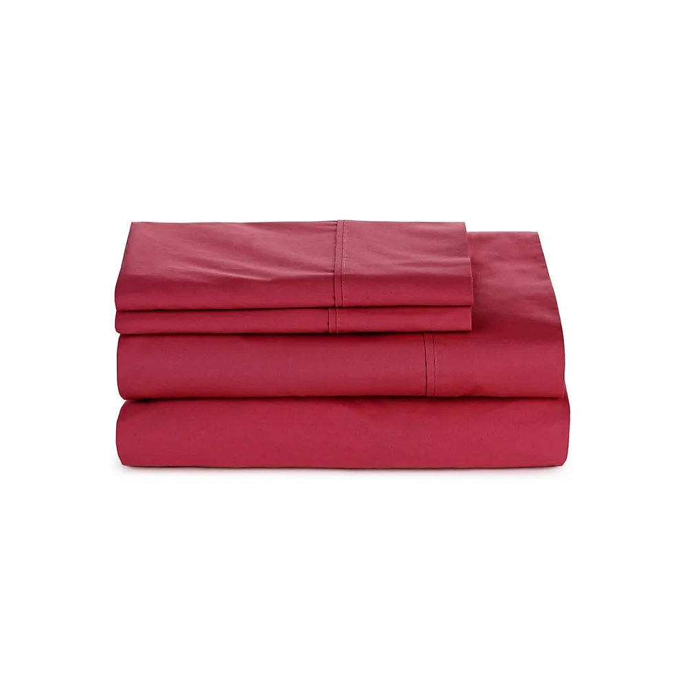 300-Thread Count Cotton Percale Sheet Set