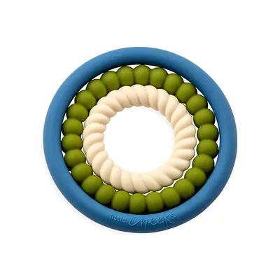 3-Piece Textured Ring Silicone Teether Set