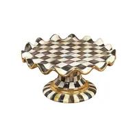 Courtly Check Fluted Cake Stand