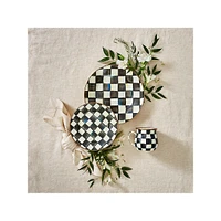 Courtly Check Enamel Dinner Plate