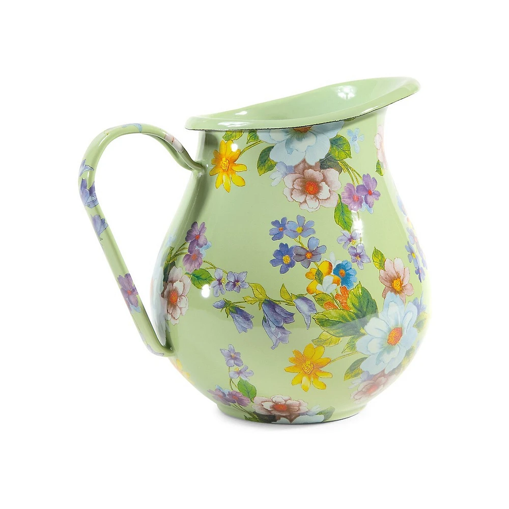 Flower Market Green Pitcher