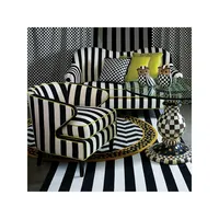 Courtly Check Ruffled Square Pillow