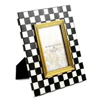 Courtly Check Enamel Frame - 4 x 6-inch