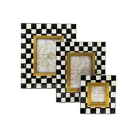 Courtly Check Enamel Frame - 4 x 6-inch