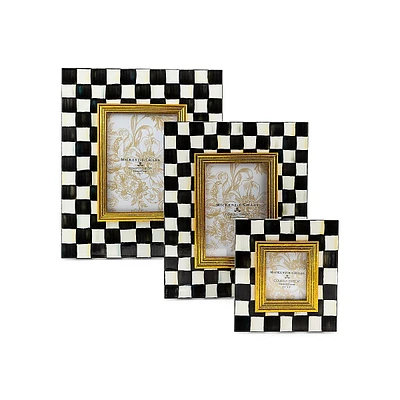 Courtly Check Enamel Frame - 5 x 7-inch