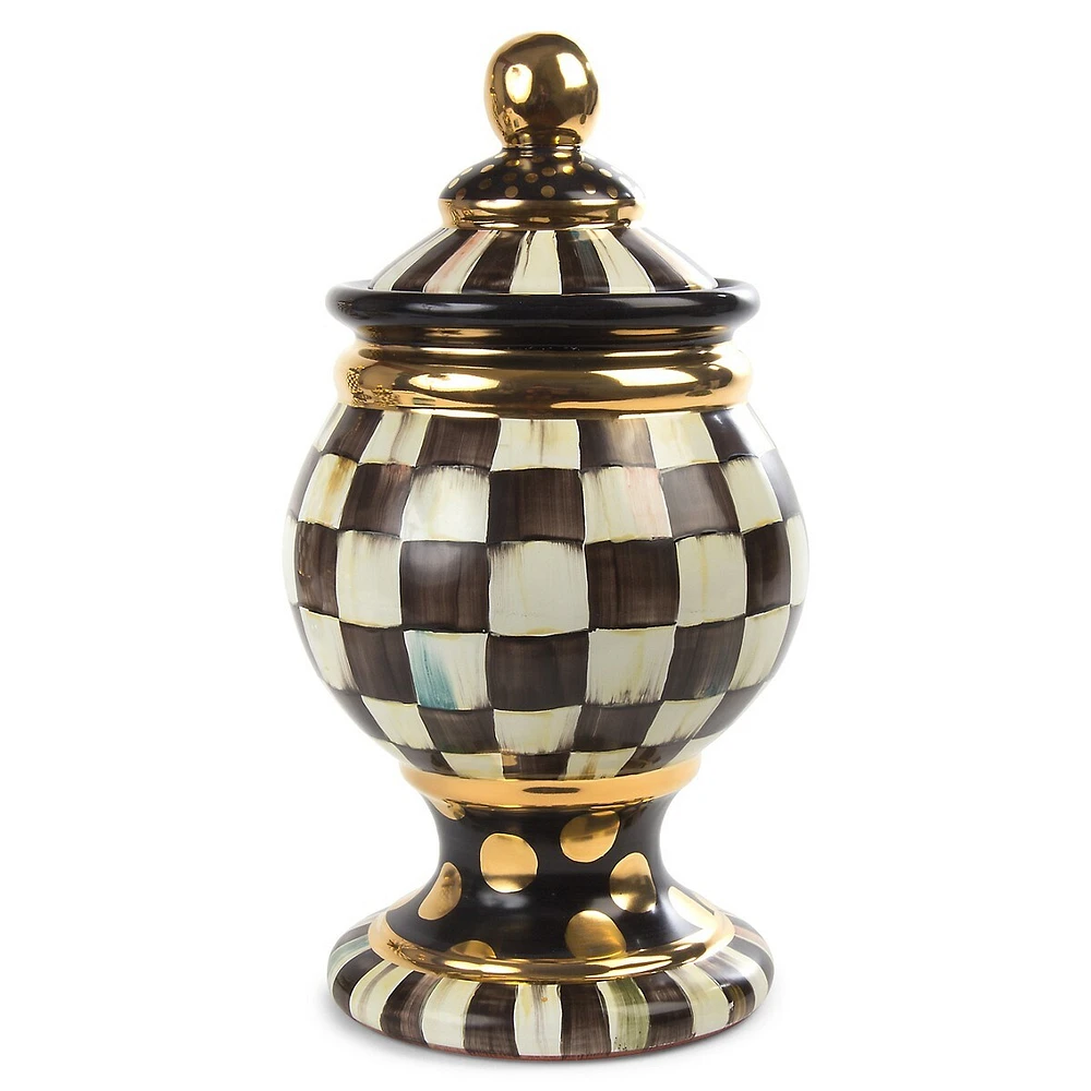 Courtly Check Globe Canister