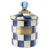 Royal Check Enamel Small Canister