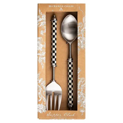 Courtly Check Supper Club 2-Piece Salad Serving Set