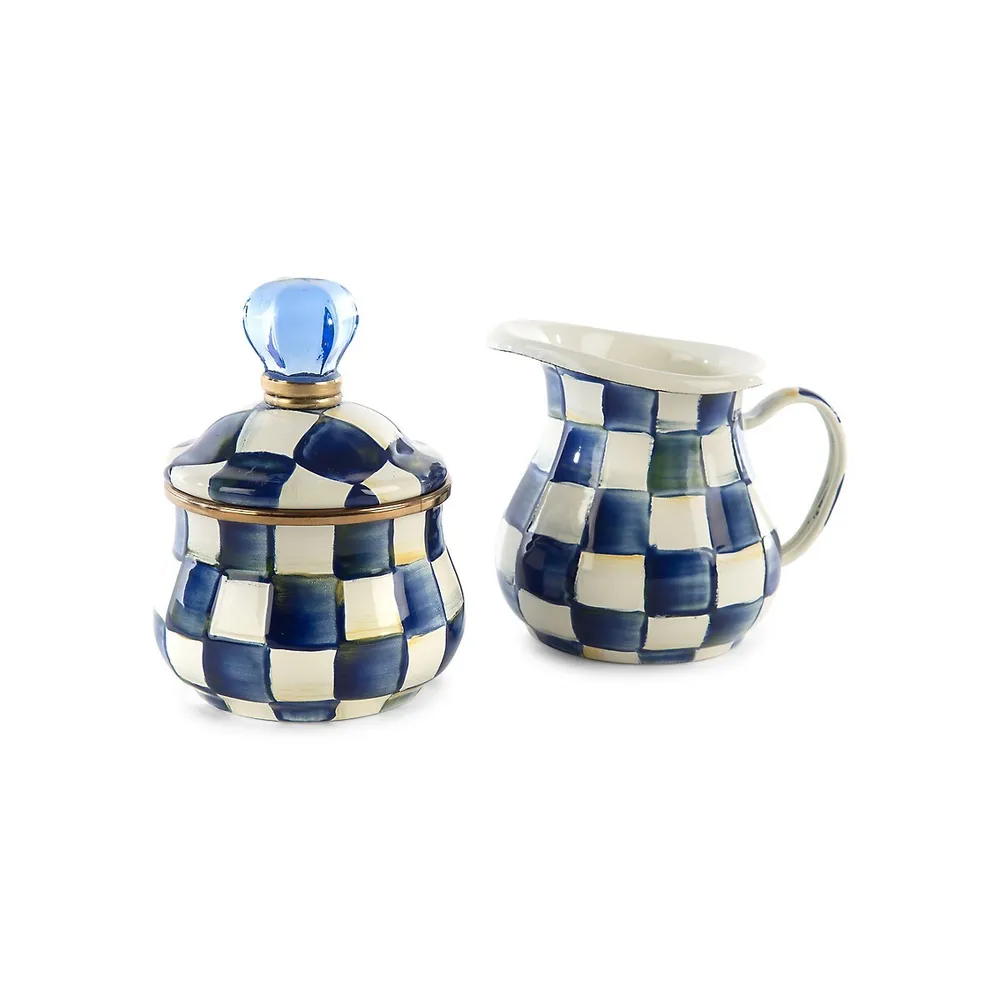 Royal Check Enamel Creamer