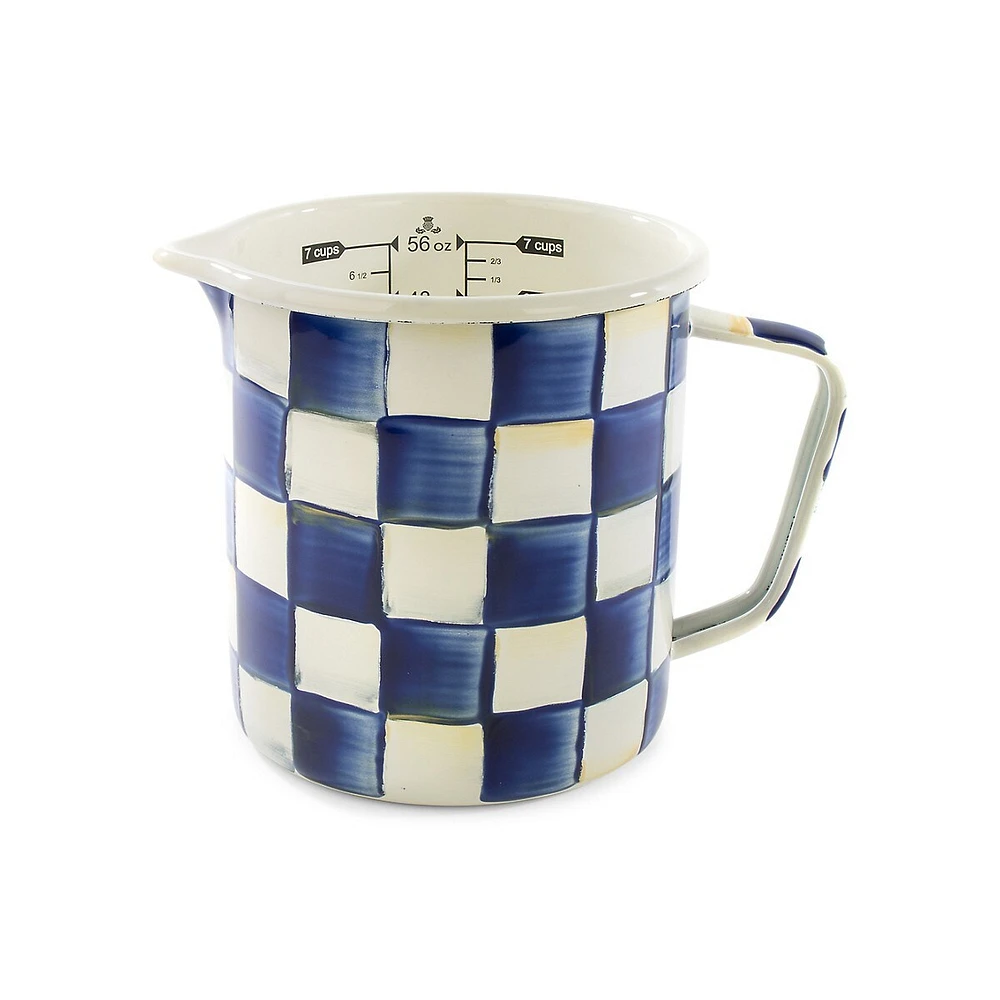 Royal Check Enamel 7 Cup Measuring Cup