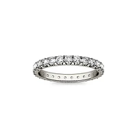 14K White Gold & 1 CT. T.W. Created Moissanite Eternity Band