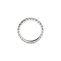 14K White Gold & 1 CT. T.W. Created Moissanite Eternity Band