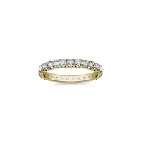 14K Gold & 1 CT. T.W. Created Moissanite Eternity Band