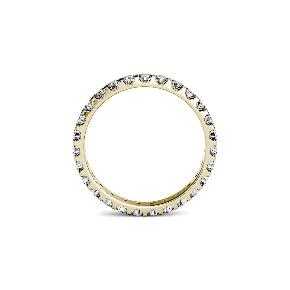 14K Gold & 1 CT. T.W. Created Moissanite Eternity Band