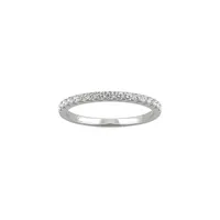 14K White Gold & 0.33 CT. T.W. 1.6mm Created Moissanite Wedding Band