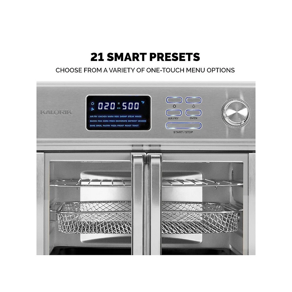 Friteuse numérique à air chaud en acier inoxydable Maxx 26 QT, AFO 46045 SS