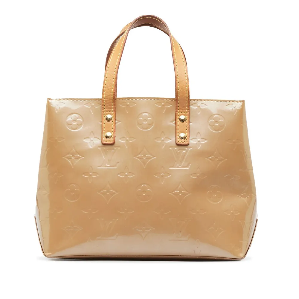 Louis Vuitton Reade handbag in beige monogram patent leather and