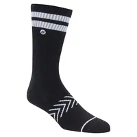 Men's Mixed-Stripe Arch-Support Crew Socks