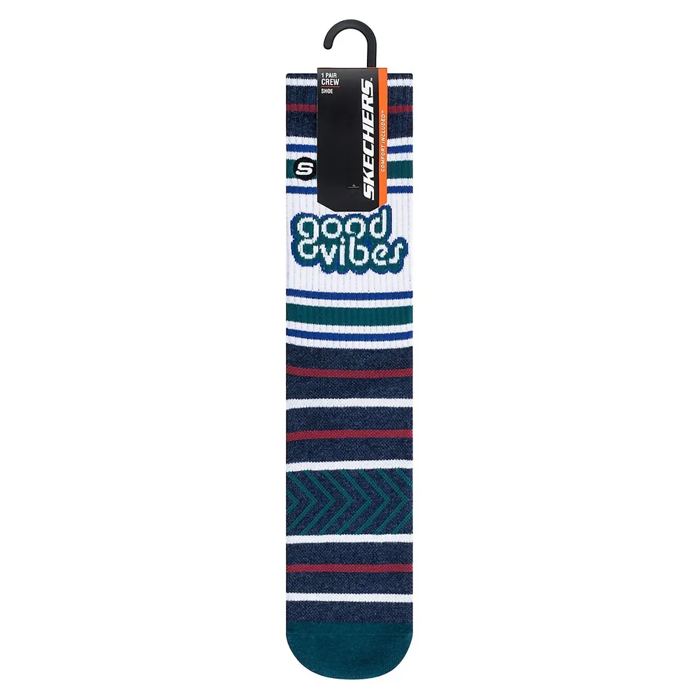 Men's Good Vibes Comfort Crew Socks