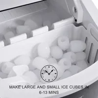 Portable Compact Electric Ice Maker Machine Mini Cube 26lb / Day